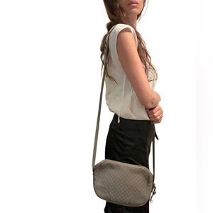 Gucci Bree Gray Leather Crossbody Bag
